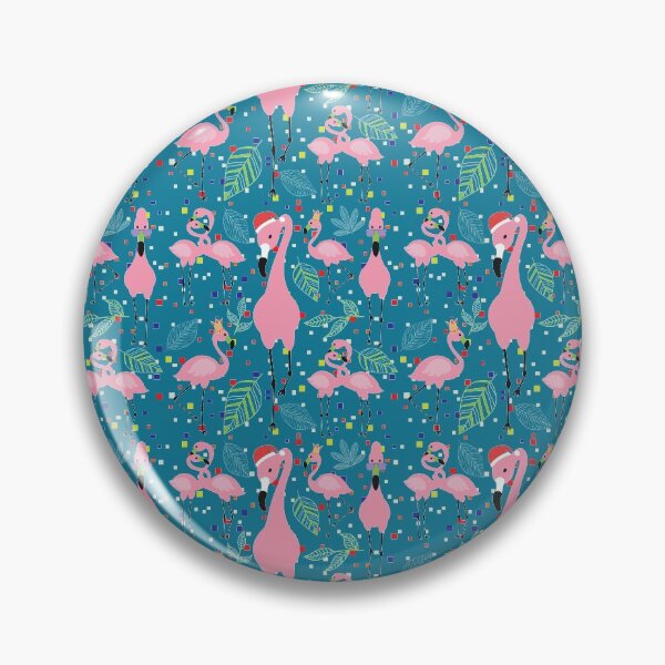 Item preview, Abstract Patterns On Ceramic Tile With Cute Flamingo designed and sold by Special-Ninja.