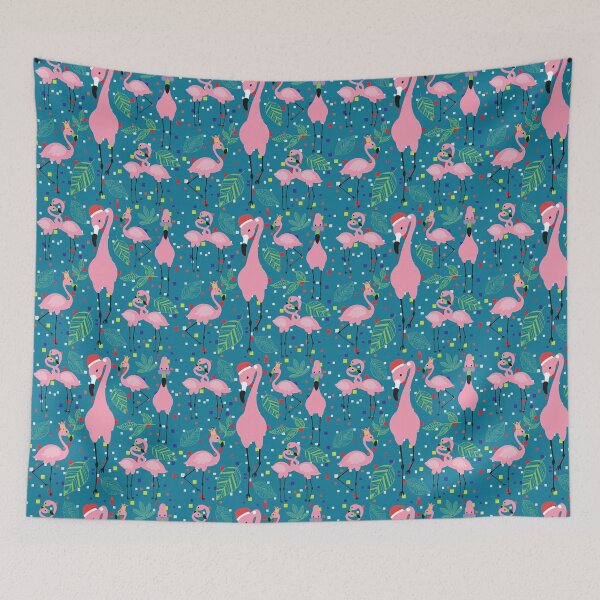 Item preview, Abstract Patterns On Ceramic Tile With Cute Flamingo designed and sold by Special-Ninja.