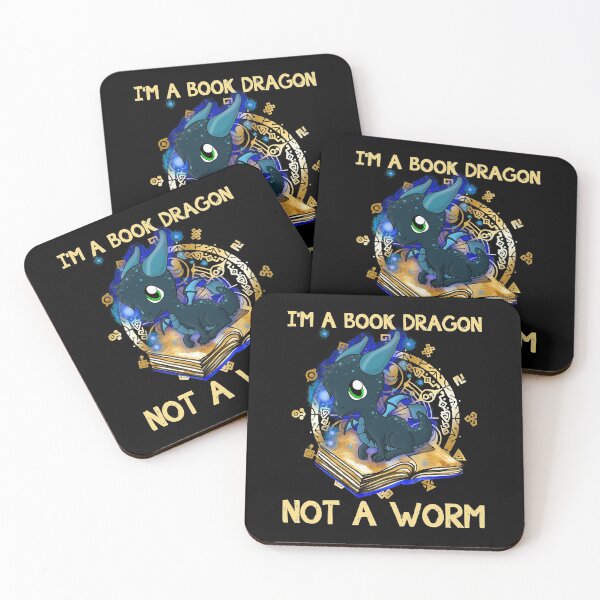 Item preview, Im A Book Dragon Not A Worm Funny designed and sold by fefego818x.