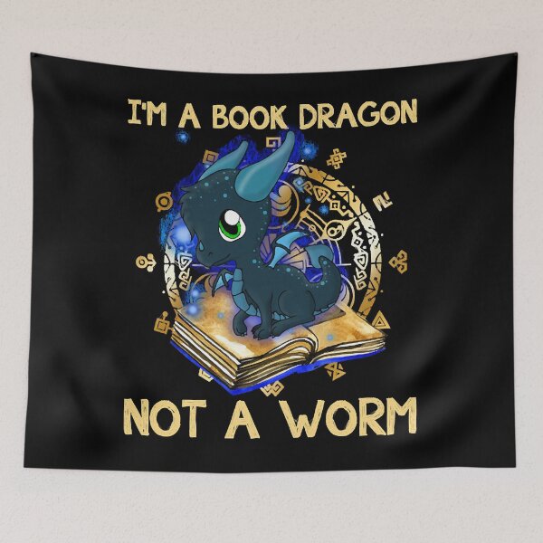 Item preview, Im A Book Dragon Not A Worm Funny designed and sold by fefego818x.