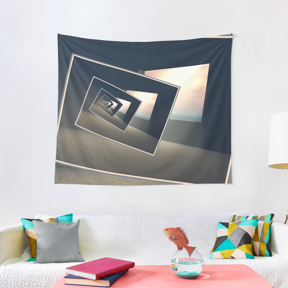 Surreal Windows Tapestry