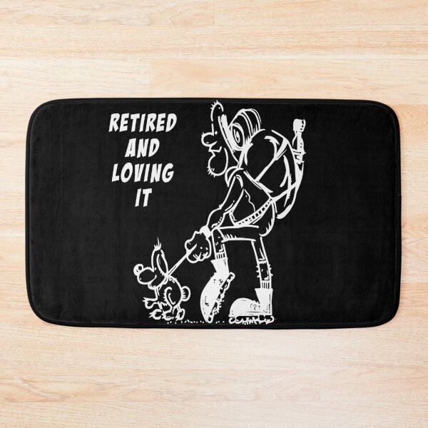 Item preview, Retired and loving it black designed and sold by Nikmay Design.