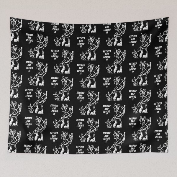 Item preview, Retired and loving it black designed and sold by Nikmay Design.