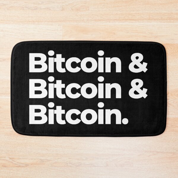 Item preview, Classic Typography Black Text Design – Bitcoin & Bitcoin & Bitcoin. designed and sold by BitcoinDesigns.