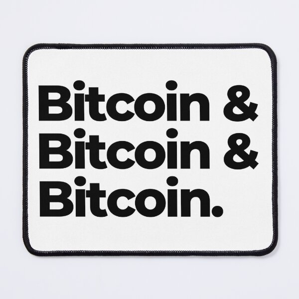 Item preview, Classic Typography Black Text Design – Bitcoin & Bitcoin & Bitcoin. Black Text. designed and sold by BitcoinDesigns.