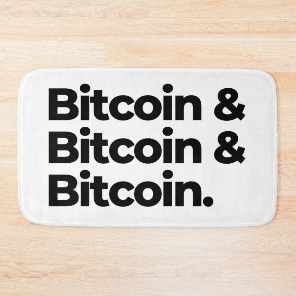 Item preview, Classic Typography Black Text Design – Bitcoin & Bitcoin & Bitcoin. Black Text. designed and sold by BitcoinDesigns.