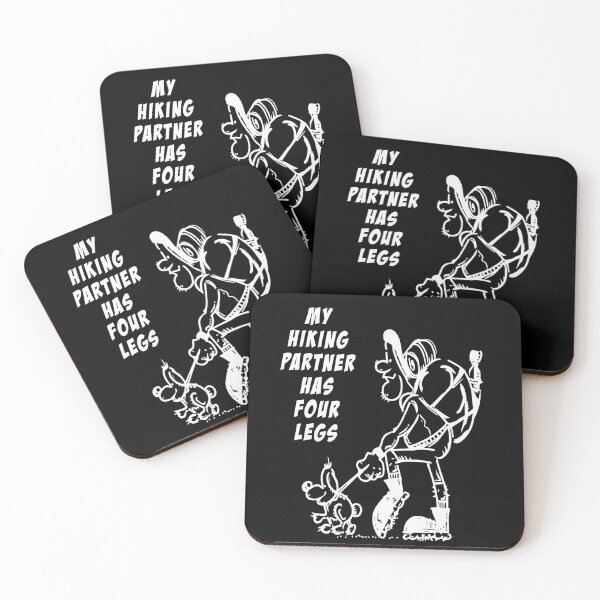 Item preview, My hiking partner has 4 legs black designed and sold by Nikmay Design.