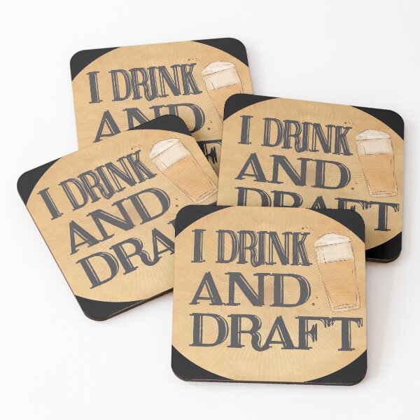 Item preview, I Drink And Draft Vintage Retro designed and sold by HStudioPrints.
