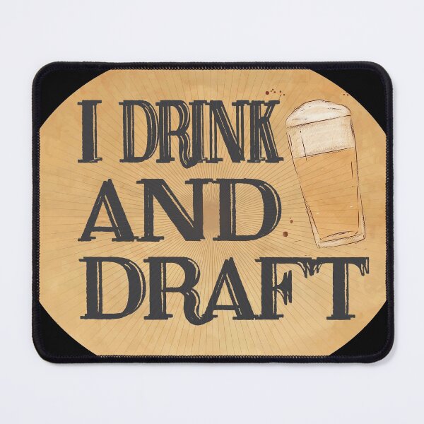 Item preview, I Drink And Draft Vintage Retro designed and sold by HStudioPrints.