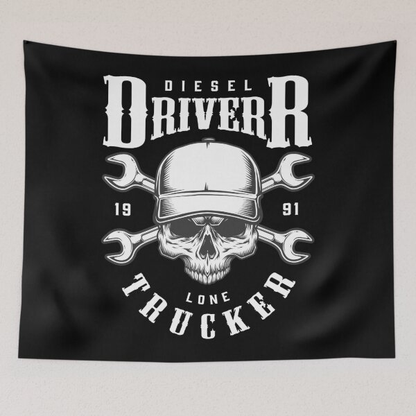 Item preview, Diesel Driver Lone Trucker designed and sold by Vector Scout Lab.