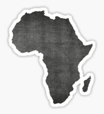 Africa vintage map on gray background Sticker