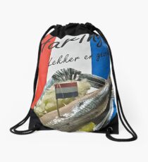 Haring- "herring" poster- Amsterdam Drawstring Bag