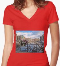 Amsterdam Women's Fitted V-Neck T-Shirt