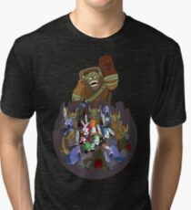 Castle Crashers 4 Swords Style Tri-blend T-Shirt