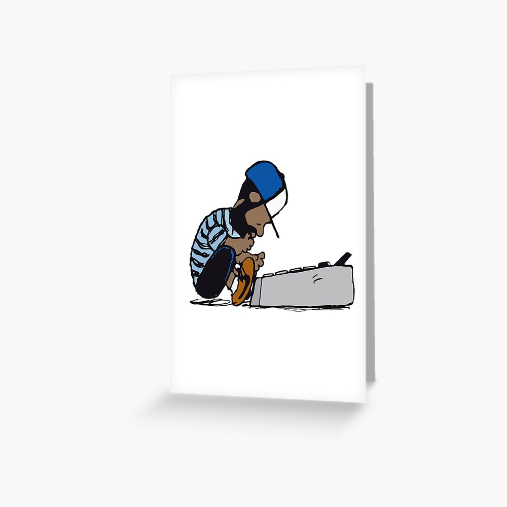 J Dilla Design Greeting Card