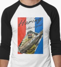 Haring- "herring" poster- Amsterdam Men's Baseball ¾ T-Shirt