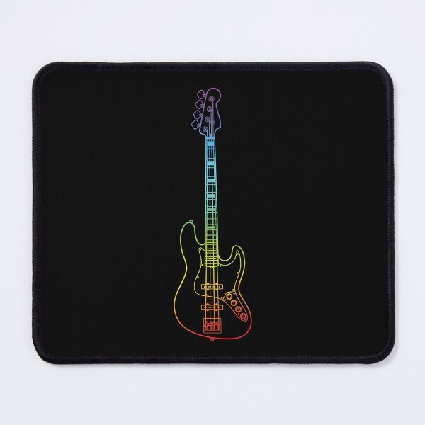 Item preview, J-Style Bass Guitar Colorful Outline designed and sold by nightsworthy.