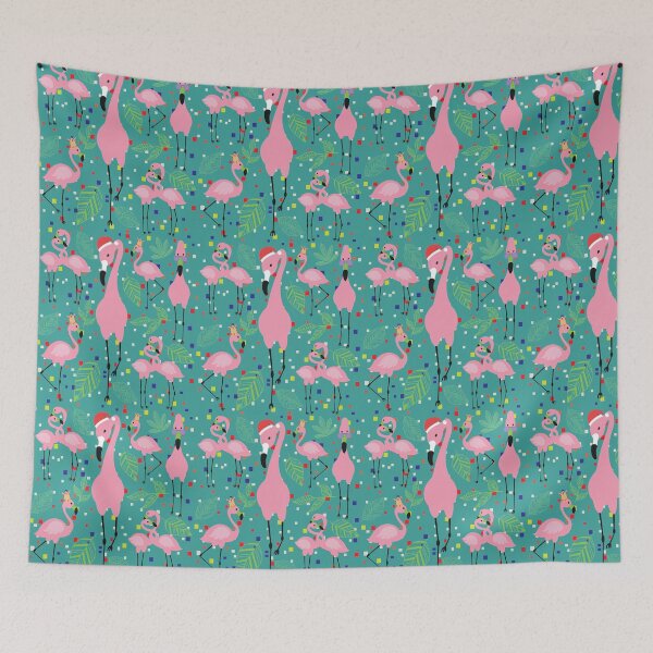 Item preview, Abstract Patterns On Ceramic Tile With Cute Flamingo designed and sold by Special-Ninja.