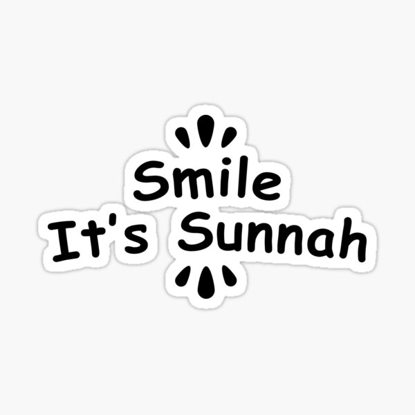 Smile Its Sunnah Islamic Quotes 2 Sticker For Sale By Efendesign Redbubble 4876