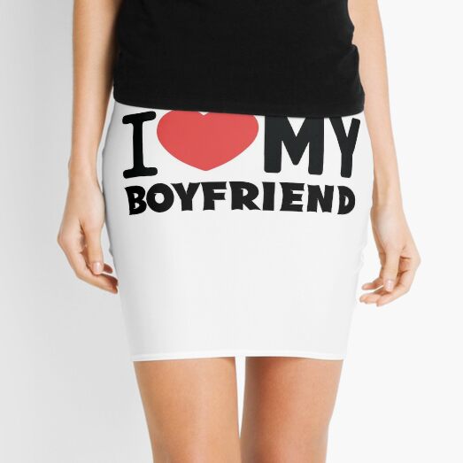I Love My Girlfriend So Please Stay Away From Me Mini Skirt for