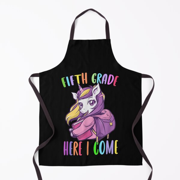 Item preview, Fifth Grade Here I Come Unicorn Rainbow Back to School Girl  designed and sold by FideliaShop.