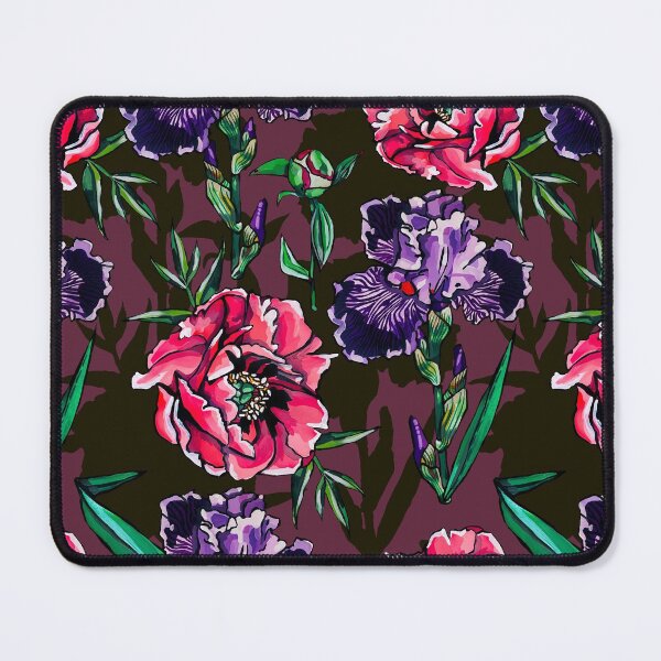 Item preview, Fields of Iris in Mulberry Hues designed and sold by ariellemorris.
