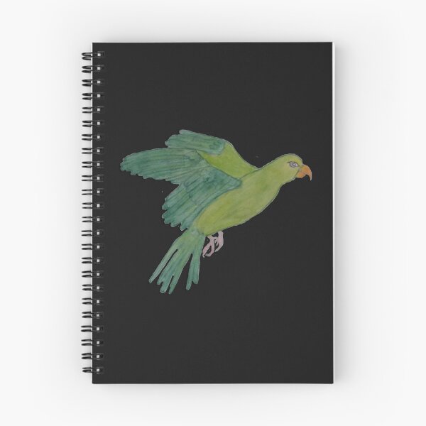 Item preview, Flying green Parakeet designed and sold by BlueArRecords.