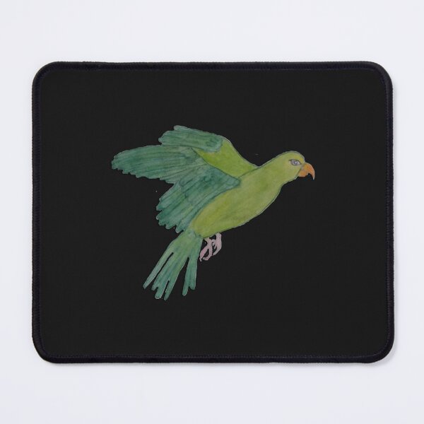 Item preview, Flying green Parakeet designed and sold by BlueArRecords.