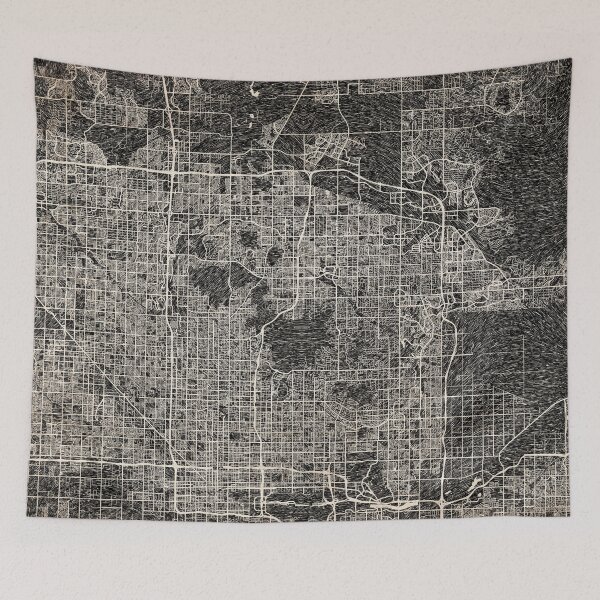 Item preview, Scottsdale map Arizona Ink lines designed and sold by InkMaps.