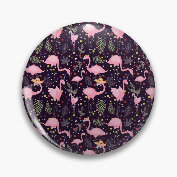 Item preview, Abstract Patterns On Ceramic Tile With Cute Flamingo designed and sold by Special-Ninja.