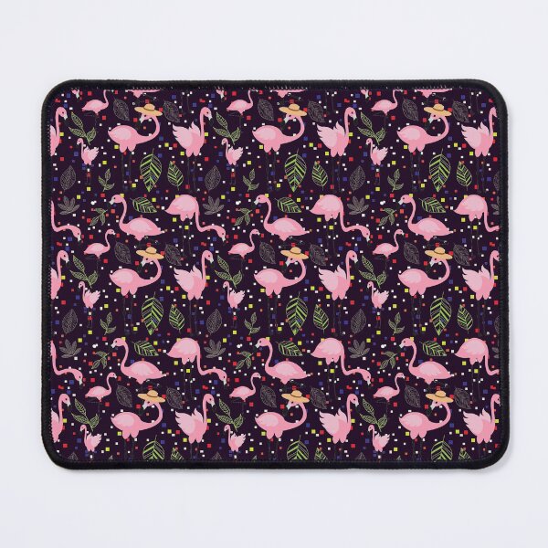 Item preview, Abstract Patterns On Ceramic Tile With Cute Flamingo designed and sold by Special-Ninja.