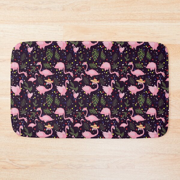 Item preview, Abstract Patterns On Ceramic Tile With Cute Flamingo designed and sold by Special-Ninja.