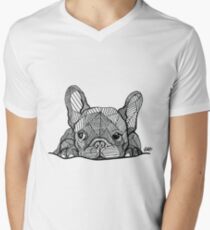 French Bulldog Puppy Men's V-Neck T-Shirt