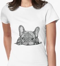 French Bulldog Puppy Women's Fitted T-Shirt