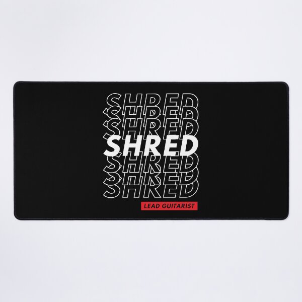 Item preview, Shred Lead Guitarist Repeated Text Dark Theme designed and sold by nightsworthy.