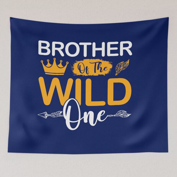 Item preview, Brother of The Wild One Girl Birthday Matching Family Party designed and sold by TrenddyArts.