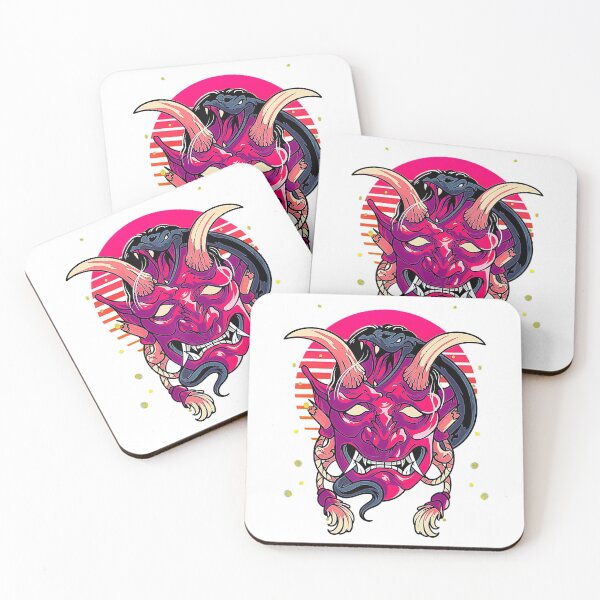 Item preview, Samurai Demon Mask Monster Sunset Bushido Spirit Japanese designed and sold by Ngocyen550.