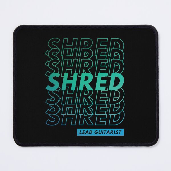 Item preview, Shred Lead Guitarist Repeated Text Teal Gradient designed and sold by nightsworthy.