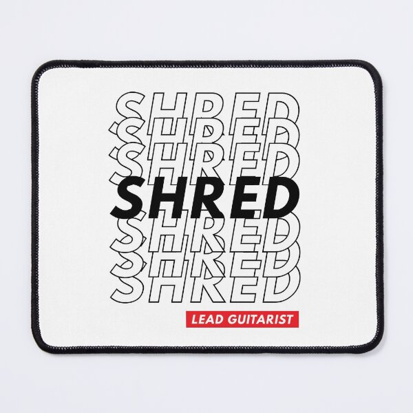 Item preview, Shred Lead Guitarist Repeated Text Light Theme designed and sold by nightsworthy.
