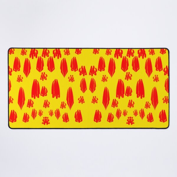 Red dots Desk Mat