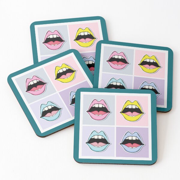 Item preview, Loud mouth pop art pattern designed and sold by BlueArRecords.