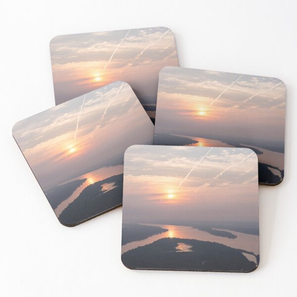 Item preview, Contrails and Clouds - Ottawa River Sun Rise Painted by Airplanes designed and sold by Georgia Mizuleva.