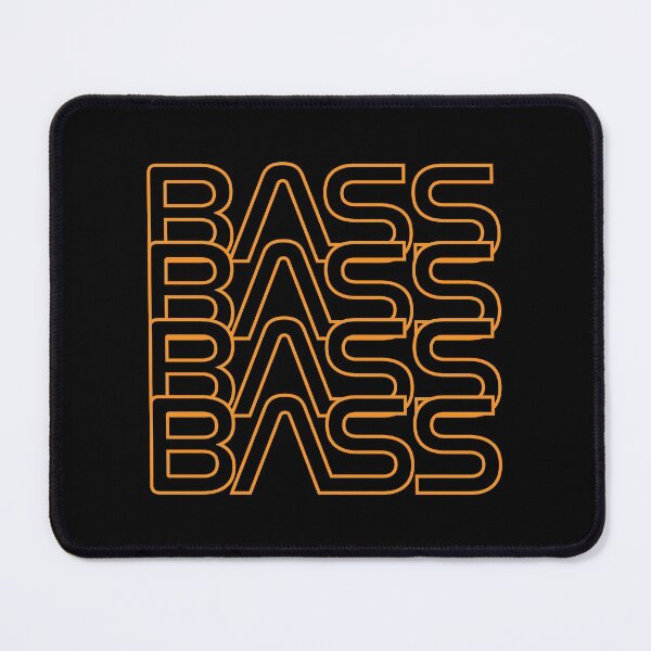 Item preview, Bass Repeated Text Warm Orange designed and sold by nightsworthy.