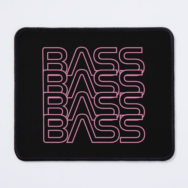 Item preview, Bass Repeated Text Hot Pink designed and sold by nightsworthy.
