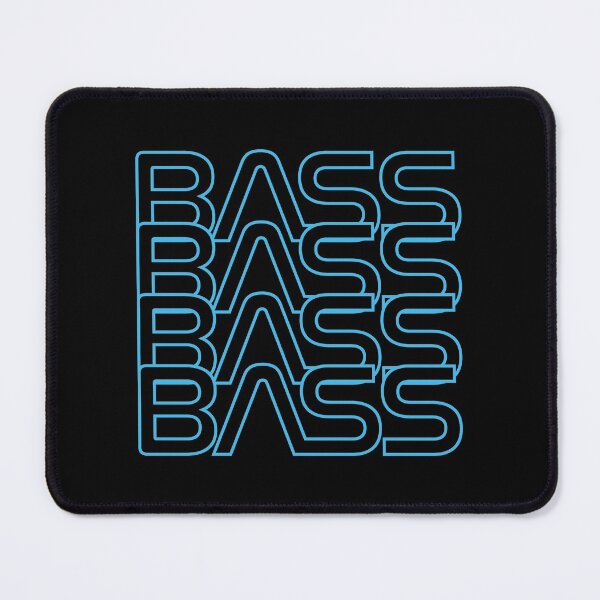 Item preview,  Bass Repeated Text Cool Blue designed and sold by nightsworthy.
