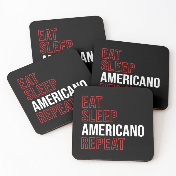 Item preview, Eat Sleep Americano Repeat designed and sold by AllInCoffee.