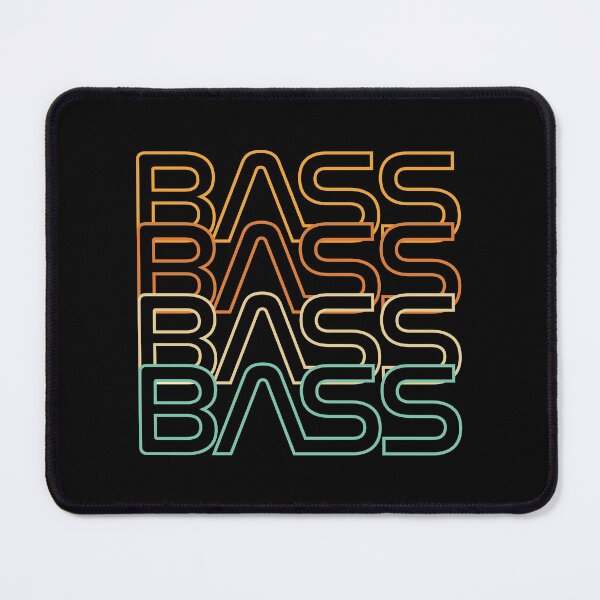 Item preview, Bass Retro Colors Repeated Text designed and sold by nightsworthy.