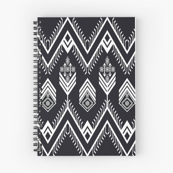 Item preview, Black & White ethnic geometric pattern designed and sold by GeomePattern.
