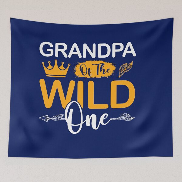 Item preview, Grandpa of The Wild One Girl Birthday Matching Family Party designed and sold by TrenddyArts.