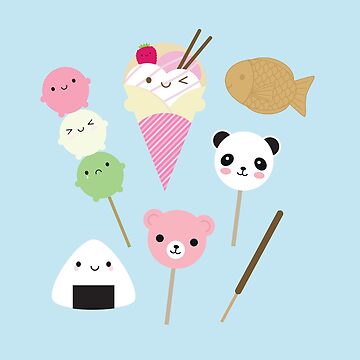 Artwork thumbnail, Japanese Kawaii Snacks by marcelinesmith